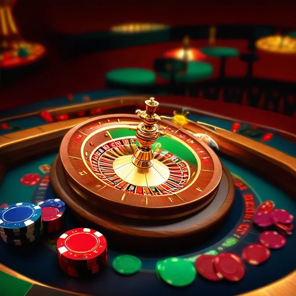 Vibrant Casino Night